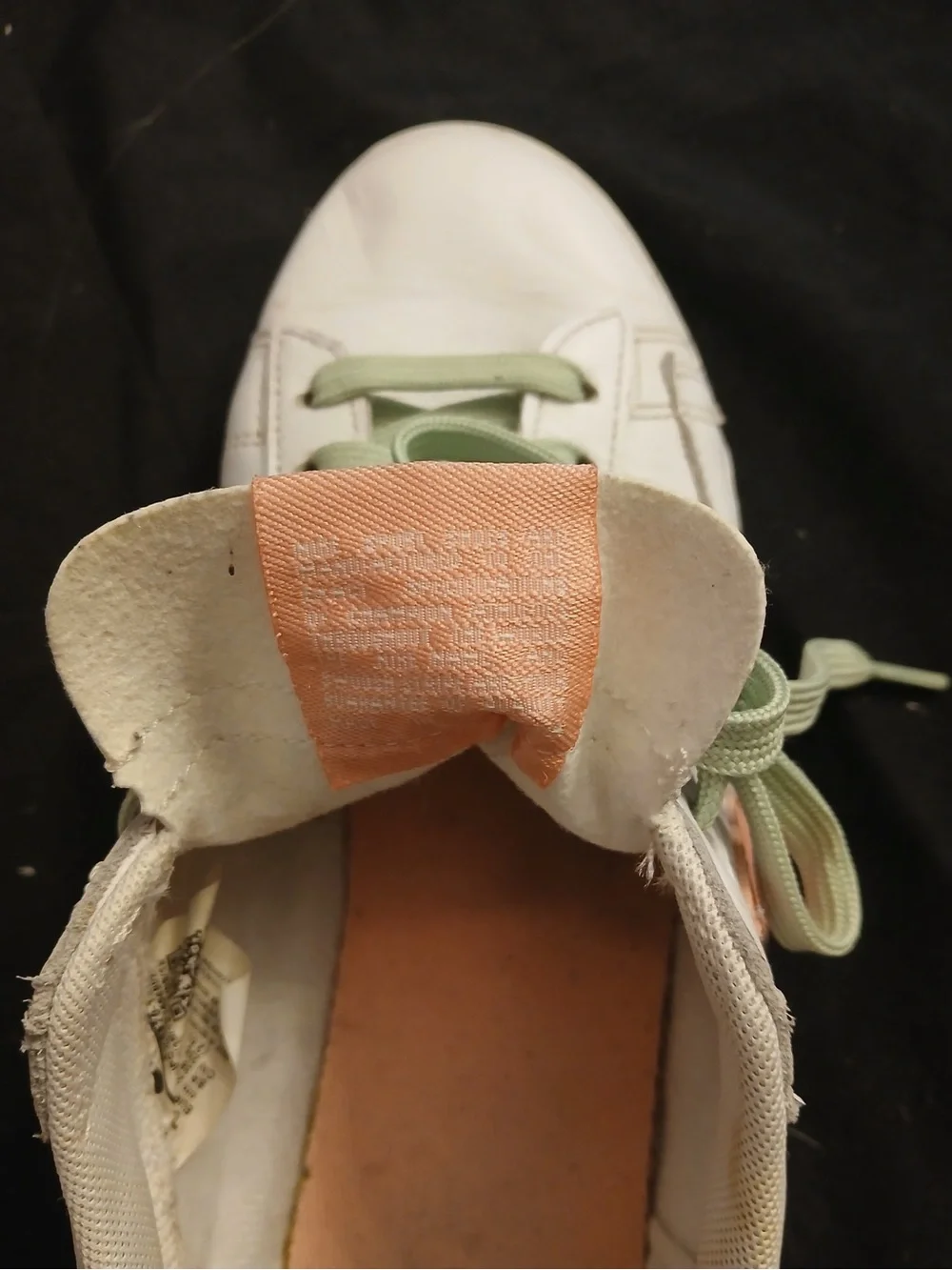 Nike Women's Low-Top Sneakers in White with Peach and Mint Accents - Picture 6 of 8
